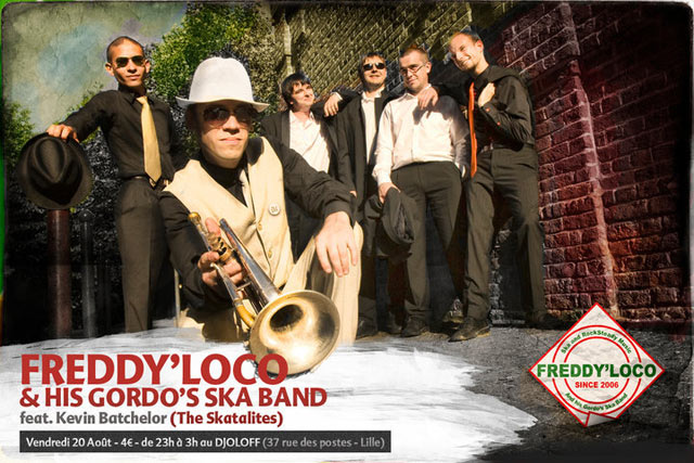 Freddy Loco and his Gordo's Ska Band au Djoloff le 20 août 2010 à Lille (59)