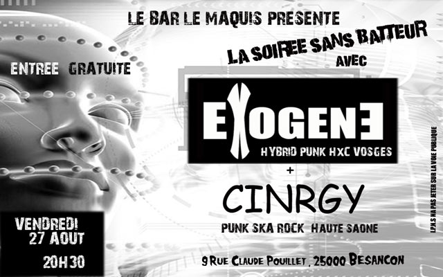 Exogene + CinRgy au bar Le Maquis le 27 août 2010 à Besançon (25)
