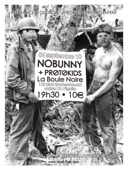 Nobunny à la Boule Noire le 04 septembre 2010 à Paris (75)