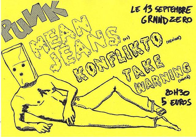The Mean Jeans + Konflicto + Take Warning au Grrrnd Zero le 13 septembre 2010 à Lyon (69)