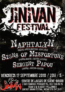 Jinivan Festival au Centre de loisirs le 17 septembre 2010 à Chêne-Bourg (CH)