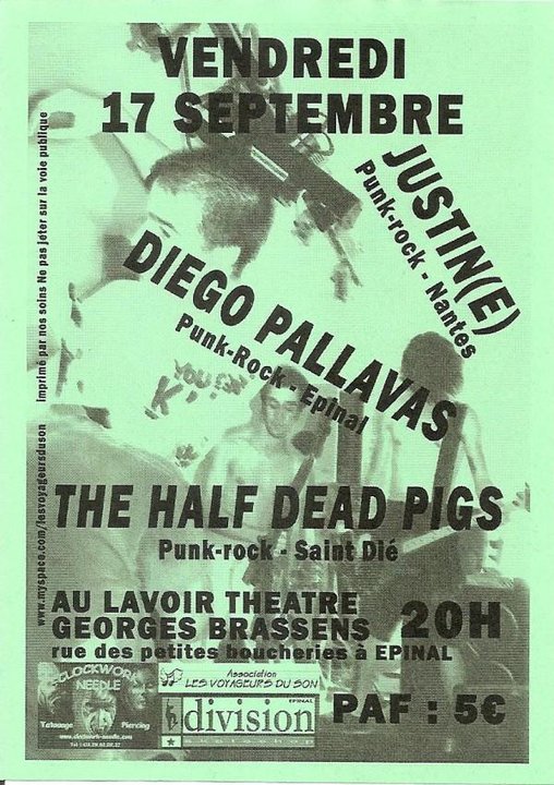 Concert Punk Rock au Lavoir Théâtre Georges Brassens le 17 septembre 2010 à Epinal (88)