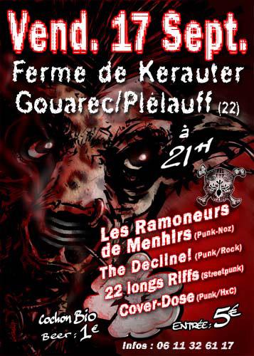 Concert Punk à la Ferme de Kerauter le 17 septembre 2010 à Gouarec (22)
