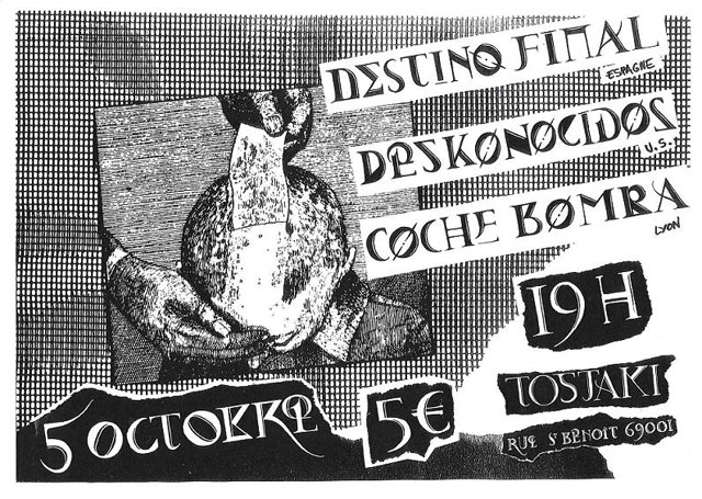 Destino Final + Deskonocidos + Coche Bomba au Tostaki le 05 octobre 2010 à Lyon (69)