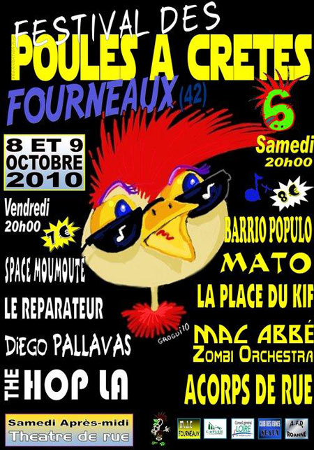 Festival des poules à crêtes le 08 octobre 2010 à Fourneaux (42)