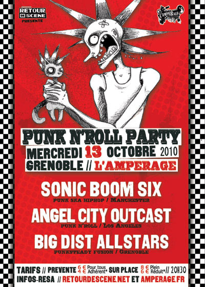 Sonic Boom Six+Angel City Outcast+Big Dist Allstars à l'Ampérage le 13 octobre 2010 à Grenoble (38)