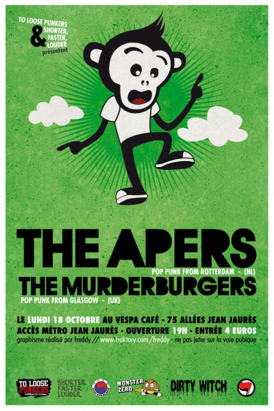 The Apers + The MurderBurgers au Vespa Café le 18 octobre 2010 à Toulouse (31)
