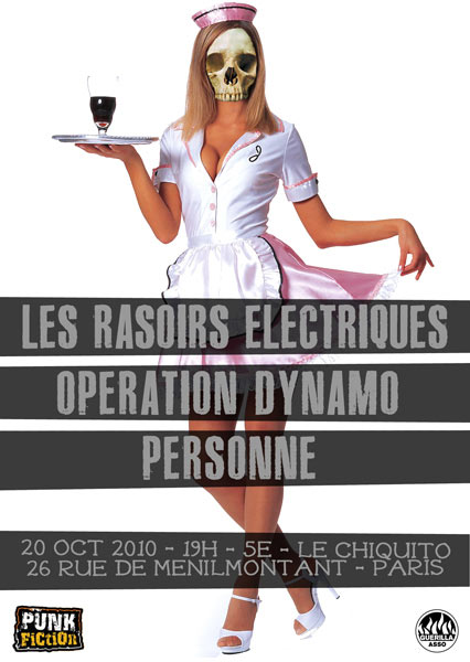 Les Rasoirs Electriques+Opération Dynamo+Personne au Chiquito le 20 octobre 2010 à Paris (75)