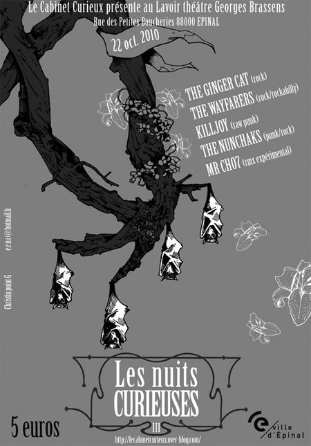 Les Nuits Curieuses III au Lavoir Théâtre Georges Brassens le 22 octobre 2010 à Epinal (88)