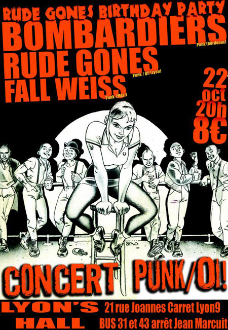 Rude Gones birthday party au Lyon's Hall le 22 octobre 2010 à Lyon (69)
