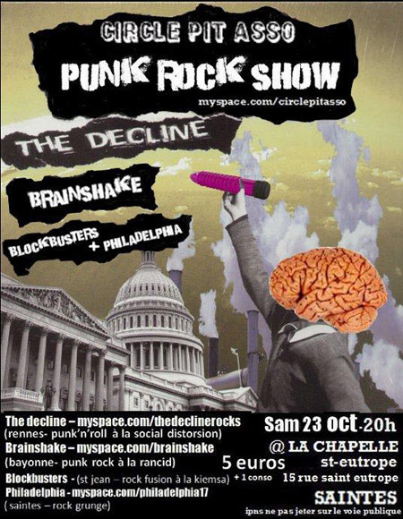 Punk Rock show à la Chapelle Saint-Eutrope le 23 octobre 2010 à Saintes (17)