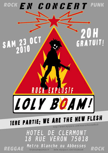 Loly Boam + We Are The New Flesh au Grand Hôtel de Clermont le 23 octobre 2010 à Paris (75)