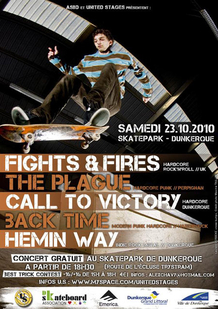 Concert Punk Hardcore au skatepark le 23 octobre 2010 à Dunkerque (59)
