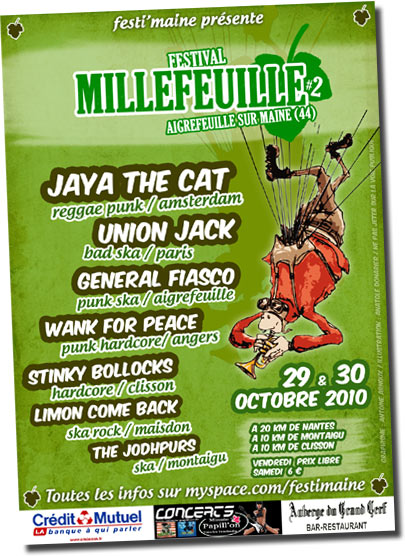 Festival Millefeuille le 29 octobre 2010 à Aigrefeuille-sur-Maine (44)