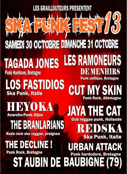 Ska Punk Fest #13 le 31 octobre 2010 à Saint-Aubin-de-Baubigné (79)