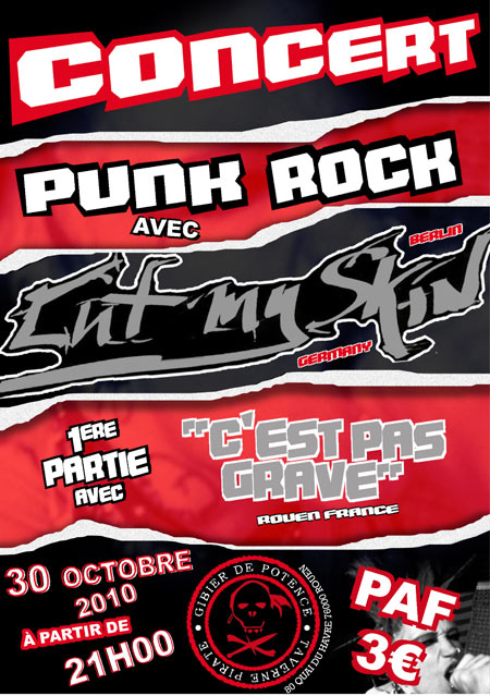 Concert Punk Rock au Gibier de Potence le 30 octobre 2010 à Rouen (76)