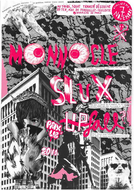 Monnocle + Slux + Upfall au TiDiBi le 07 novembre 2010 à Toulouse (31)