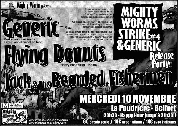 Concert Mighty Worm à la Poudrière le 10 novembre 2010 à Belfort (90)