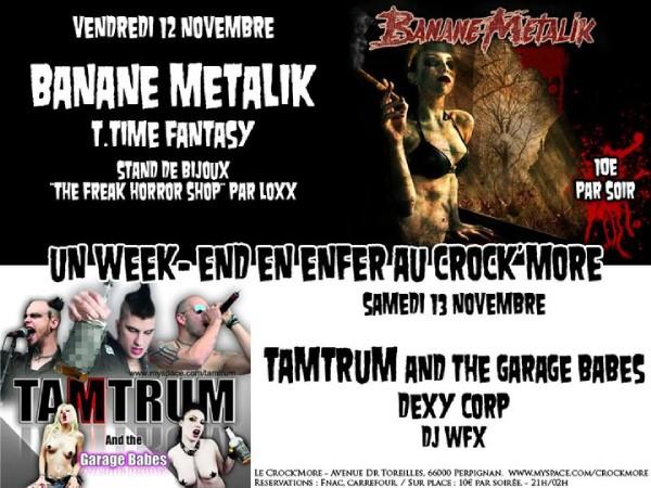 Banane Metalik + T.Time Fantasy au Crockmore le 12 novembre 2010 à Perpignan (66)