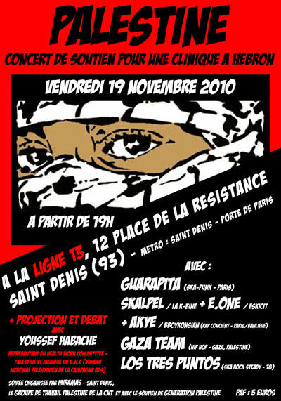 Concert de soutien à La Ligne 13 le 19 novembre 2010 à Saint-Denis (93)