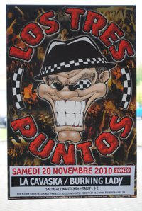 Los Tres Puntos + La Cavaska + Burning Lady au Nautilys le 20 novembre 2010 à Comines (59)