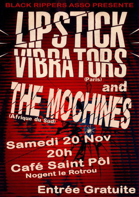 The Mochines + Lipstick Vibrators au Café Saint Pol le 20 novembre 2010 à Nogent-Le-Rotrou (28)