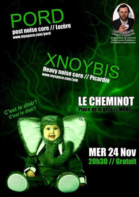 Pord + Xnoybis au Cheminot le 24 novembre 2010 à Mons (BE)