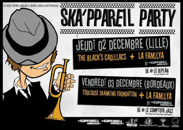 Ska'ppareil Party au Comptoir du Jazz le 03 décembre 2010 à Bordeaux (33)