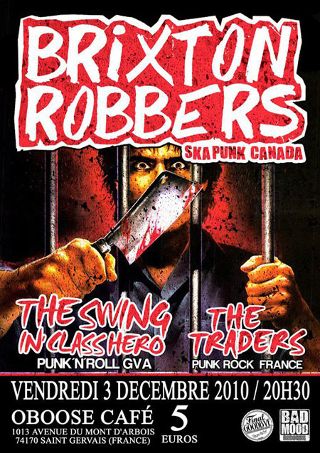 Brixton Robbers+The Swingin' Class Hero+The Traders au Oboose le 03 décembre 2010 à Saint-Gervais-les-Bains (74)