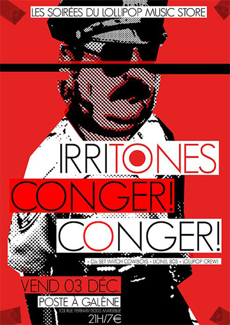 Irritones + Conger! Conger! au Poste à Galène le 03 décembre 2010 à Marseille (13)