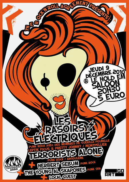 Concert Punk Rock au Hold'em Saloon le 09 décembre 2010 à Bordeaux (33)