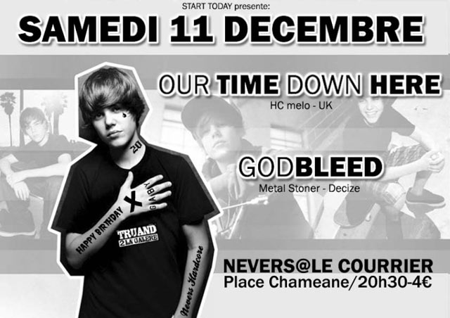 Our Time Down Here + Godbleed au Courrier le 11 décembre 2010 à Nevers (58)