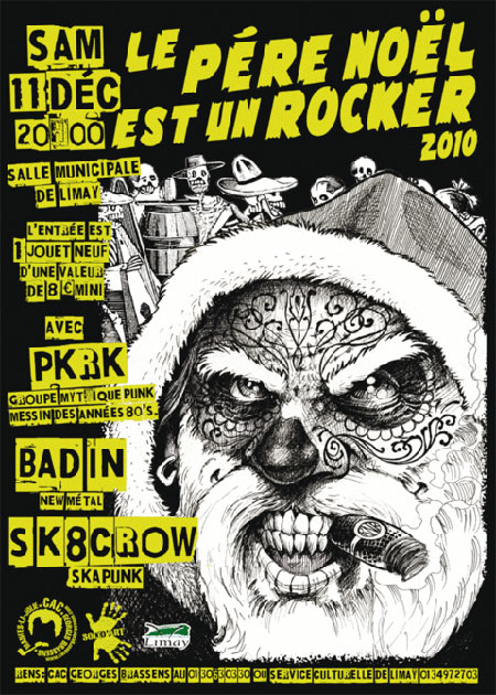 Le Père Noël est un Rocker le 11 décembre 2010 à Limay (78)