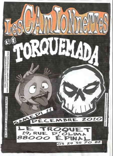 Les Camionnettes + Torquemada au Troquet le 11 décembre 2010 à Epinal (88)