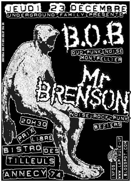 B.O.B + Monsieur Brenson au Bistro des Tilleuls le 23 décembre 2010 à Annecy (74)