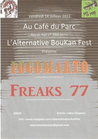 Pogomarto + Freaks 77 au Café du Parc le 14 janvier 2011 à Mons (BE)