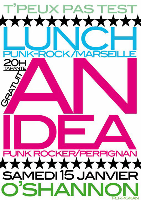 Lunch + An Idea au O'Shannon le 15 janvier 2011 à Perpignan (66)