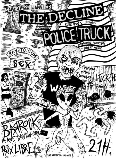 The Decline + Police Truck au Barrock le 22 janvier 2011 à Brest (29)