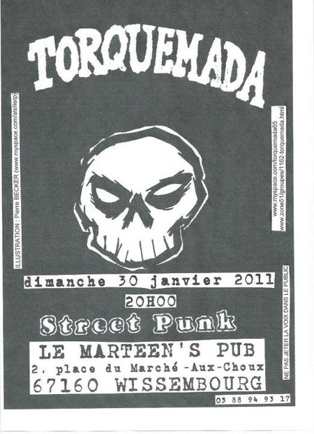 Torquemada à l'Irish Pub Marteen's le 30 janvier 2011 à Wissembourg (67)