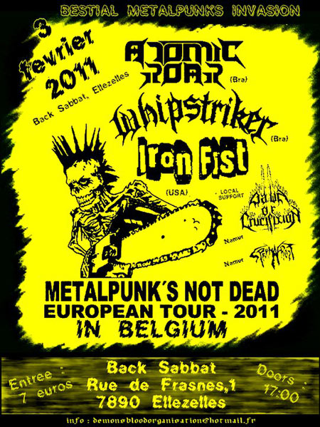 Metalpunk's not dead au Back Sabbat le 03 février 2011 à Ellezelles (BE)