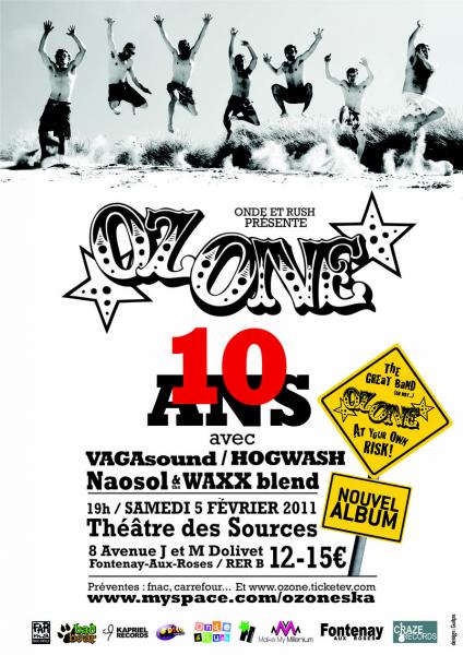 Oz One : concert des 10 ans et nouvel album le 05 février 2011 à Fontenay-Aux-Roses (92)