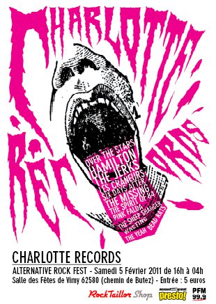 Charlotte Records Alternative Rock Fest à la Salle des Fêtes le 05 février 2011 à Vimy (62)