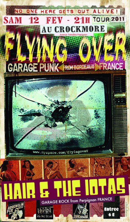 Flying Over + Hair and the Iotas au Crockmore le 12 février 2011 à Perpignan (66)