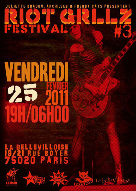 Riot Grrlz Festival #3 à la Bellevilloise le 25 février 2011 à Paris (75)