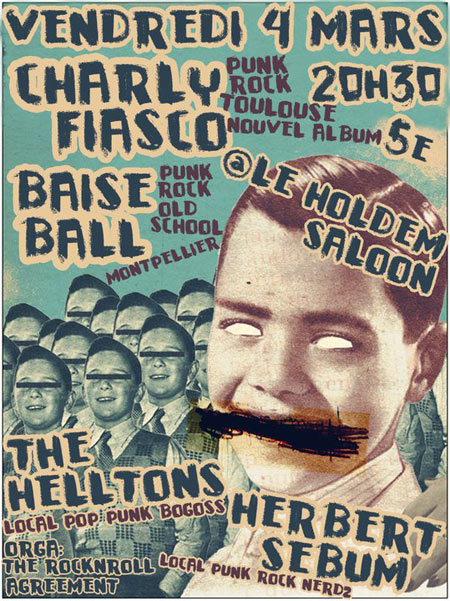 Charly Fiasco + Baise Ball + The Helltons + Herbert Sebum le 04 mars 2011 à Bordeaux (33)