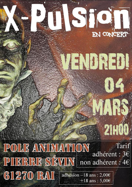 Concert au pôle animation le 04 mars 2011 à Rai (61)