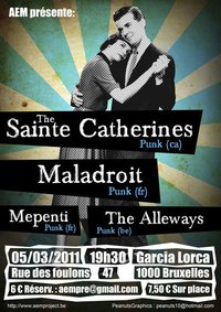The Sainte Catherines @ Garcia Lorca le 05 mars 2011 à Bruxelles (BE)