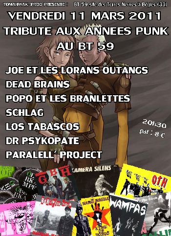 Tribute aux années Punk au BT 59 le 11 mars 2011 à Bègles (33)