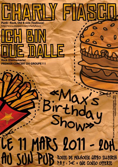 Charly Fiasco + Ich Bin Que Dalle au Sun Pub le 11 mars 2011 à Illfurth (68)