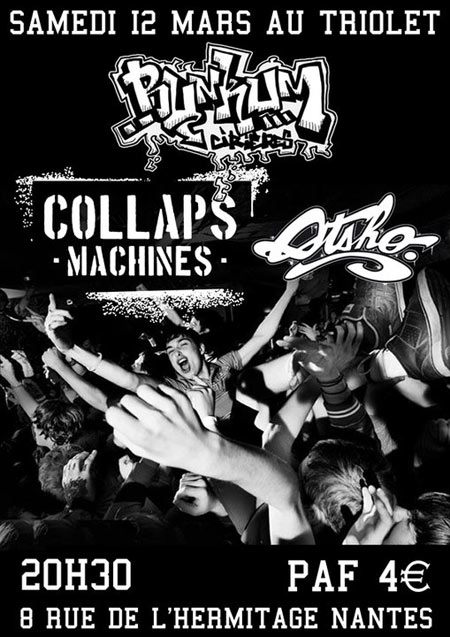 Bunkum + Collaps Machines + Otsho au bar Le Triolet le 12 mars 2011 à Nantes (44)